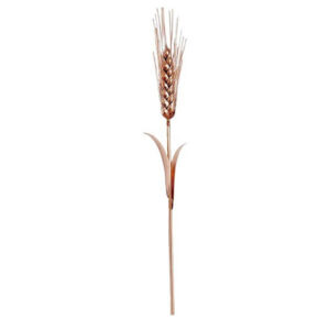 Decoratieve koperen bloem met tarweontwerp – symboliek en bloemkunst voor huisdecoratie (x6)
