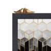 Decoratieve wand-sleutelhouder met vogel- & marmerontwerp
