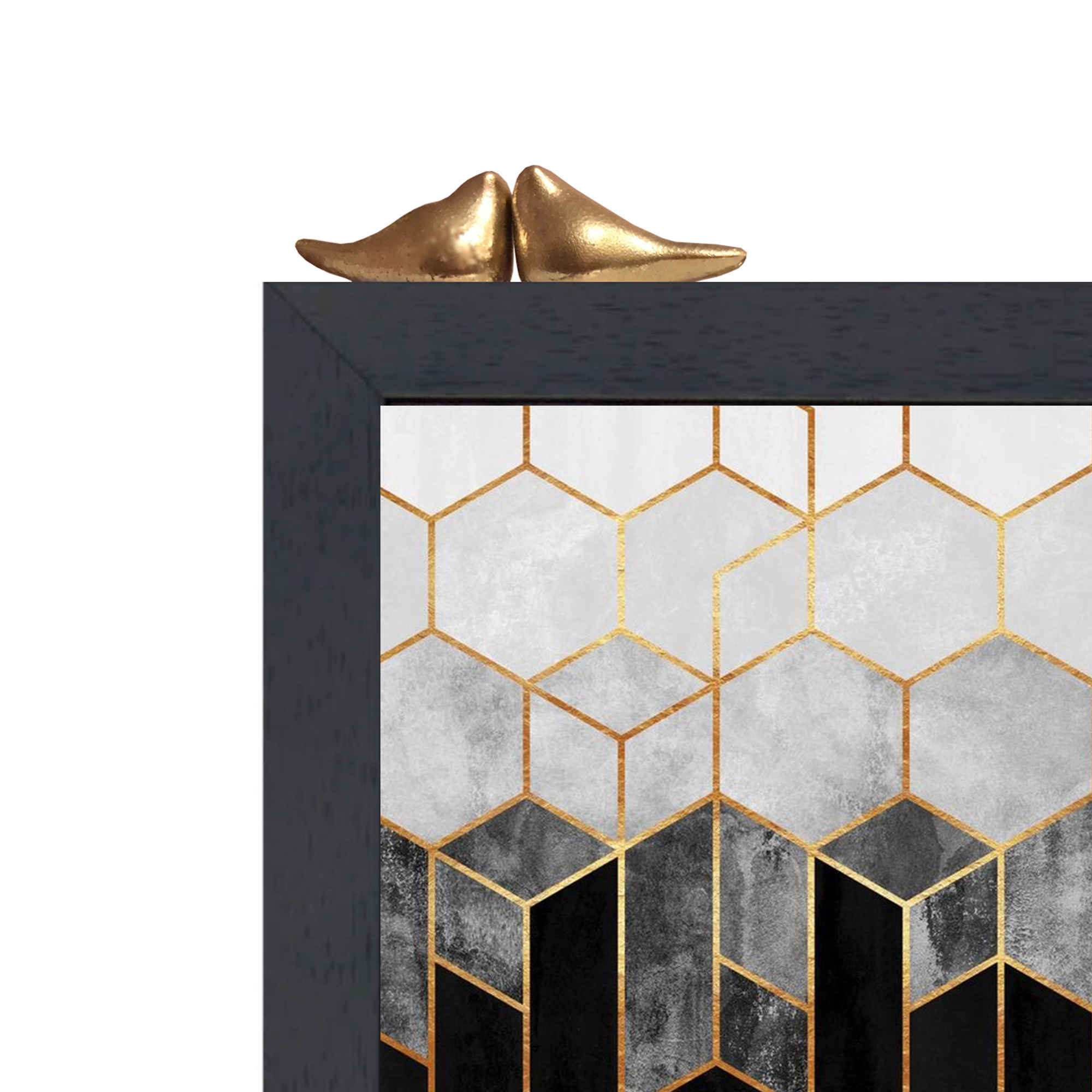 Decoratieve wand-sleutelhouder met vogel- & marmerontwerp