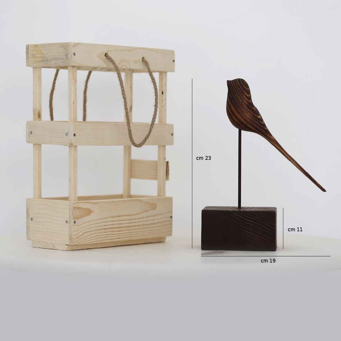 Decoratief Houten Vogel Beeldje – De Perfecte Touch voor Rustieke en Moderne Ruimtes