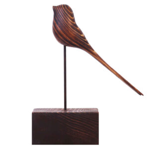 Decoratief Houten Vogel Beeldje – De Perfecte Touch voor Rustieke en Moderne Ruimtes