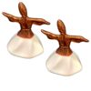 Elegante keramische Sama danser beeldje