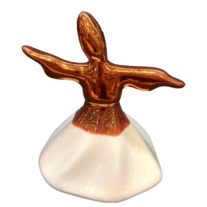 Elegante keramische Sama danser beeldje