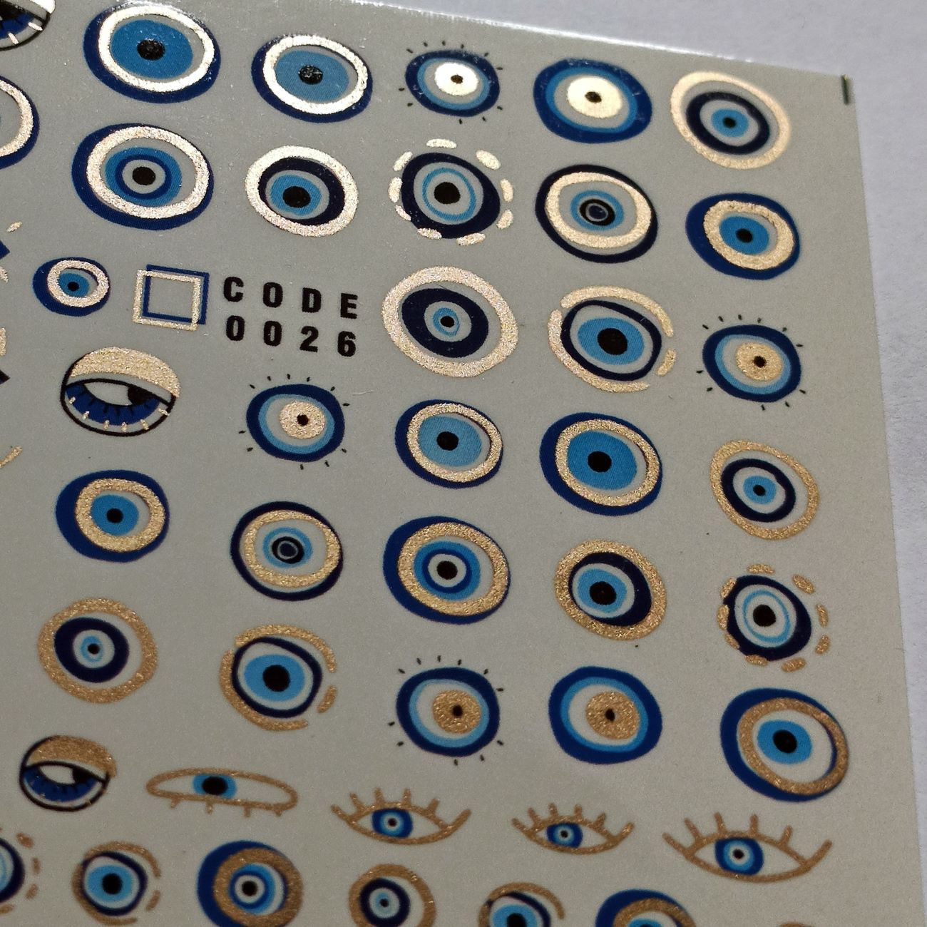 Boze Oog Nagelstickers – Modieuze Ontwerpen voor Kracht, Bescherming en Stijl (4 stuks)
