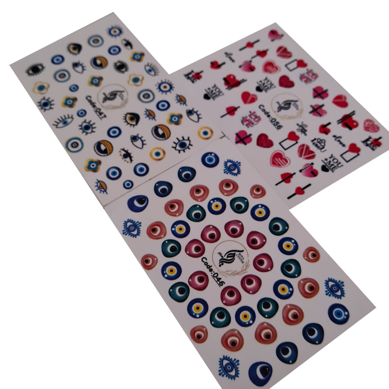 Boze Oog Nagelstickers – Uniek Ontwerp voor Trendy Nagels (3 stuks)