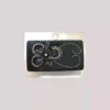 Exquise Handgeborduurde Kralen Clutch Zwart