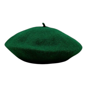 Vilten baret hoed voor dames – zachte en stijlvolle hoofddeksel, één maat in groen