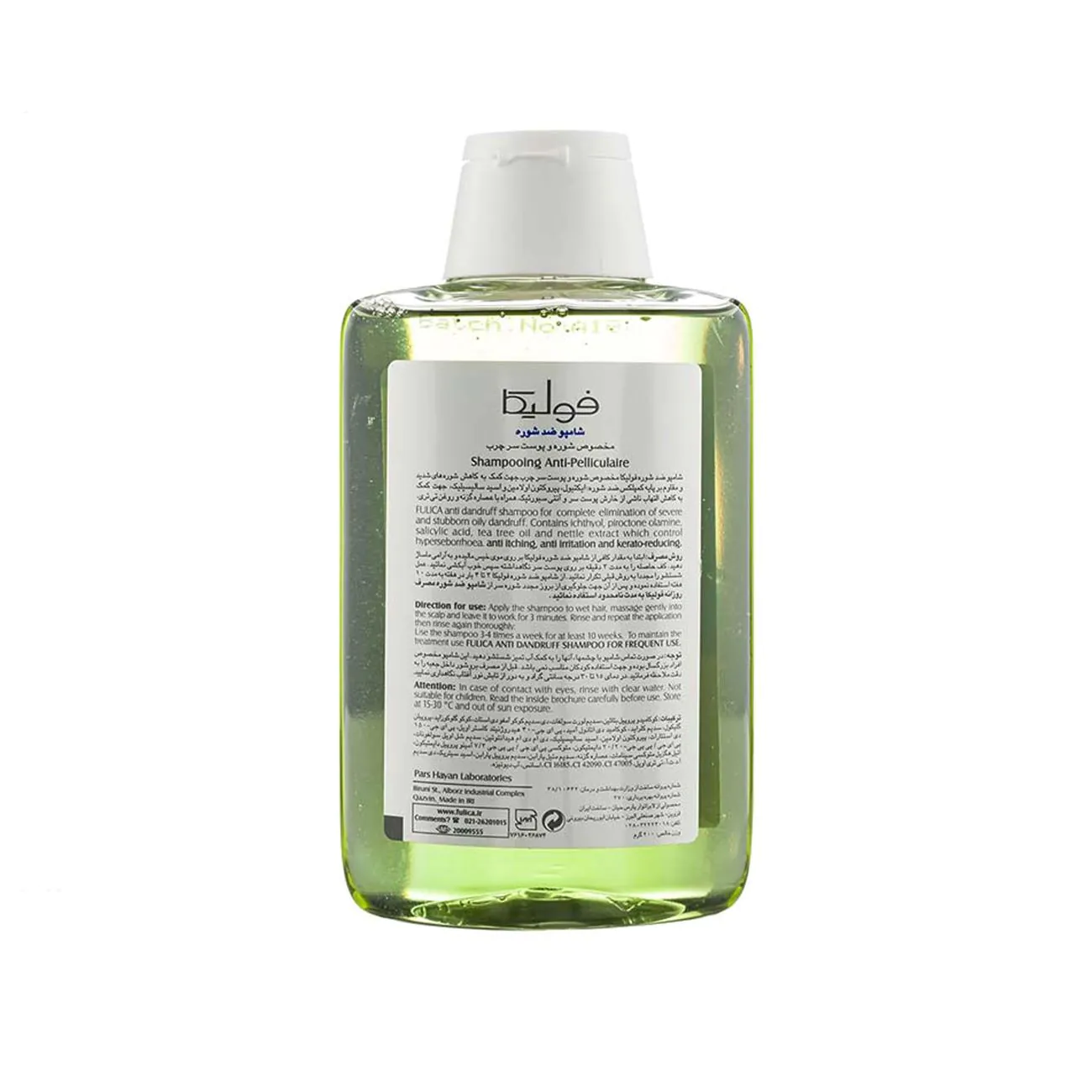 Follica Anti-Roos, Jeuk en Hoofdhuidontsteking Shampoo, Geschikt voor Vet Haar met Roos 200 ml
