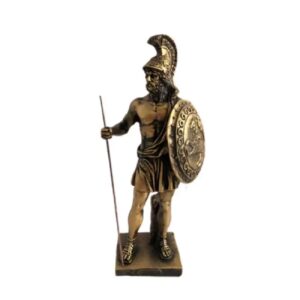 Gladiator Romeinse Soldaat Standbeeld – Goudkleurig