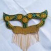 Handgemaakt Decoratief Masker met Ingewikkeld Borduurwerk – 4 Verschillende Ontwerpen in 1 Pack