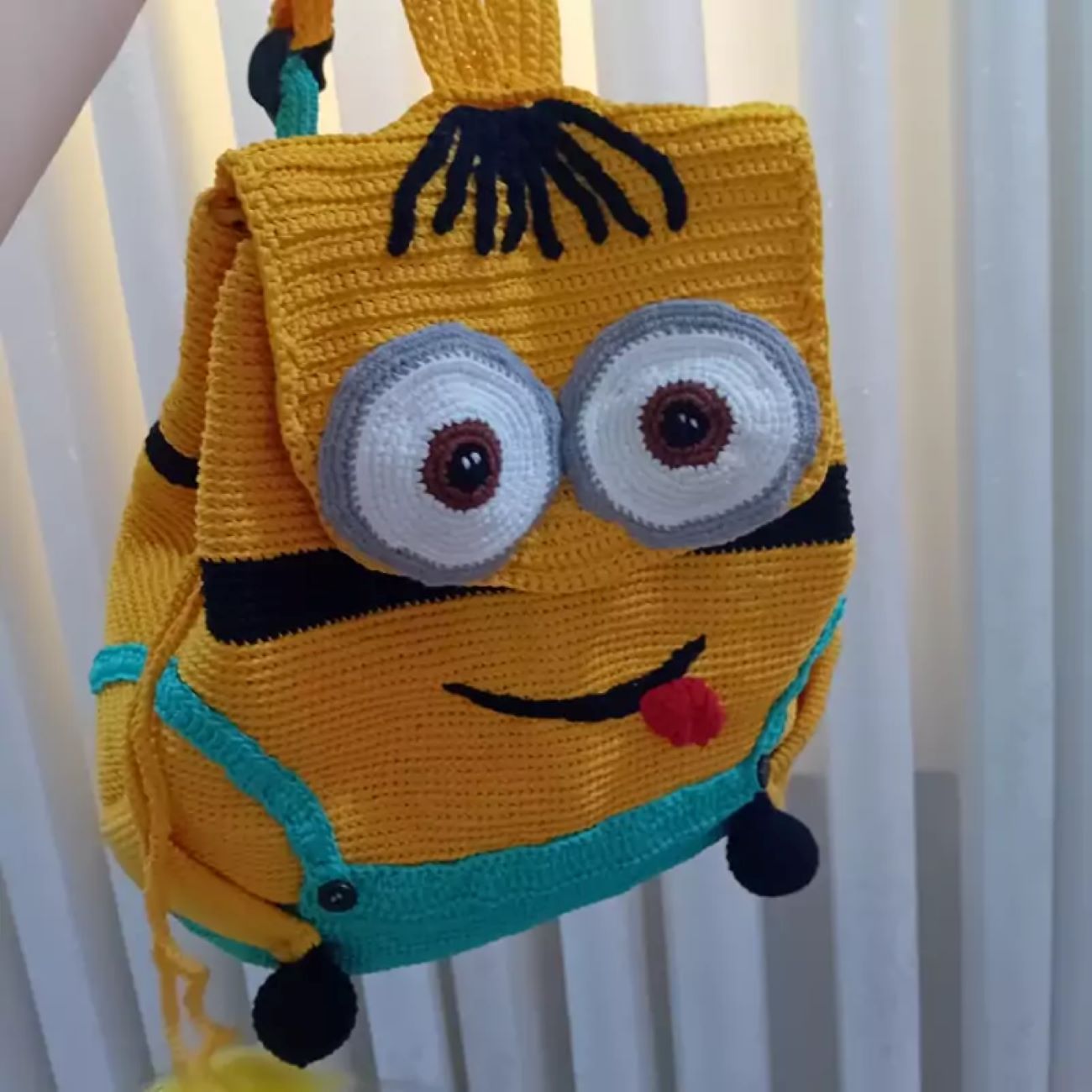 Handgemaakte Gehaakte Tas – Geel Minion Ontwerp
