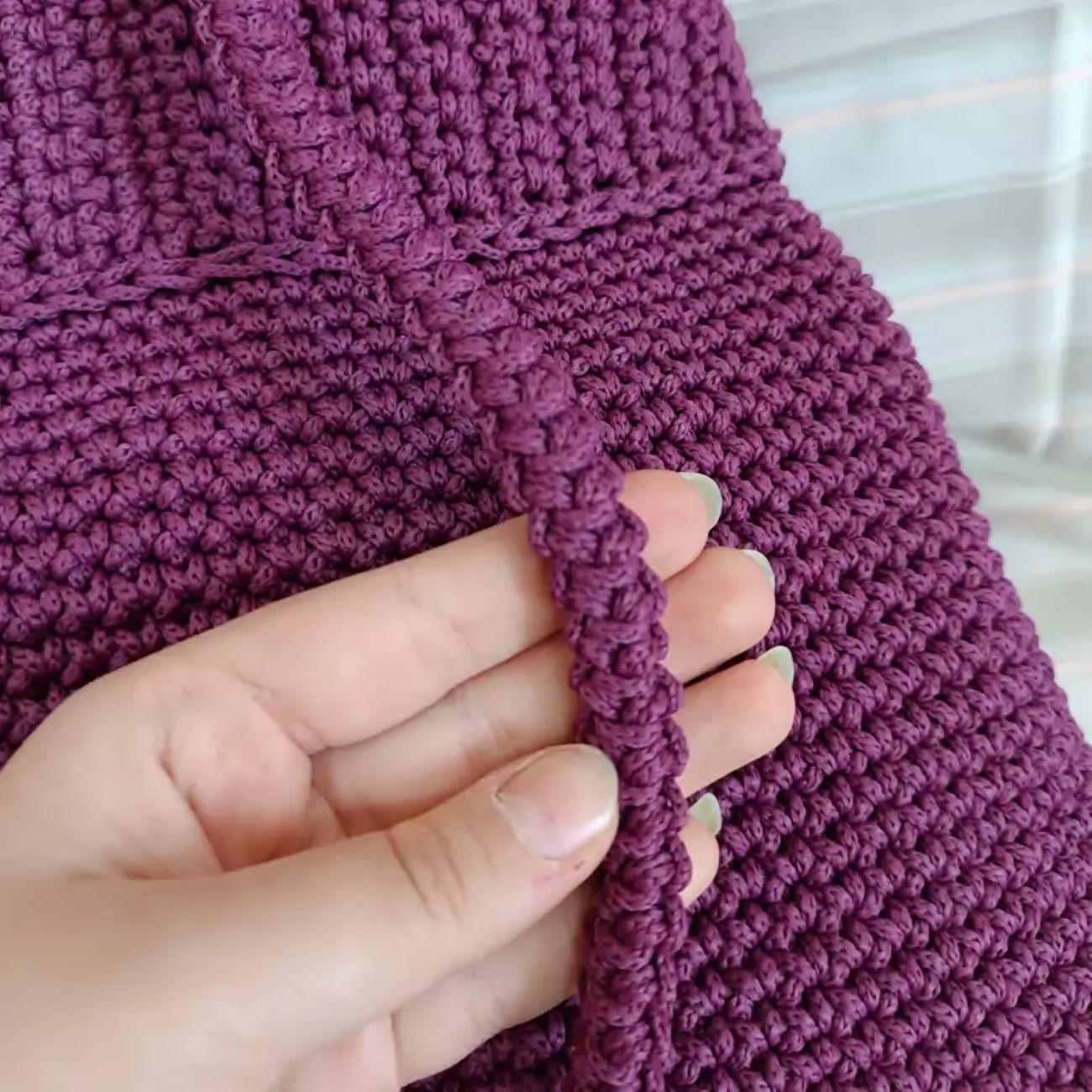 Handgemaakte Gehaakte Tas – Violet