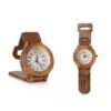 Handgemaakt Houten Bureau-accessoire – Tijdloze Bureauklok