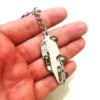 Stalen Sleutelhanger Paykan – Wit Automodel
