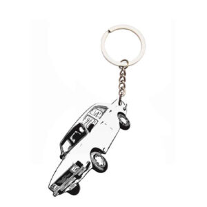 Stalen Sleutelhanger Paykan – Wit Automodel