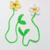 Gebreide Bloem Bladwijzer – Set van 2