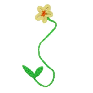 Gebreide Bloem Bladwijzer – Set van 2