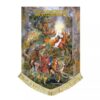 Grote Fluwelen Vlag Schilderij van Imam Reza (A.S.) en het Hert – Symbool van Geloof en Eerbied