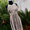 Zomerse Macramé Jurk – Handgeweven Boho Stijl