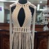 Formele Macramé Jurk – Handgeweven Boho Stijl