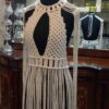 Formele Macramé Jurk – Handgeweven Boho Stijl