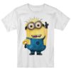 Minion-geïnspireerd Jongens T-shirt – Wit Katoen
