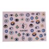 Mystieke Boze Oog Nagelstickers – Blauw (5 stuks)