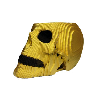 Novelty Asbak – Gouden Doodskop MDF