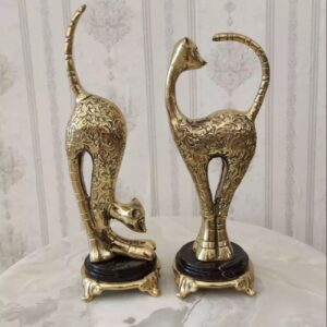 Bronzen Kattenbeelden – Gouden Duo
