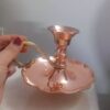 Koperen Kandelaars – Handgemaakte Vintage Set