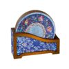 Gedetailleerde Florale Iraanse Houten Onderzetters 6-pack – Unieke Touch voor Uw Tafel