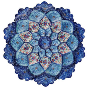 Perzische Minakari decoratief koperen bord – een mix van kunst & erfgoed
