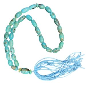 Perzische Neyshabur Turkoois Rozenkrans: 33 Gebedskralen Tasbih
