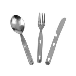 Stalen Reisbestek Set Zilver