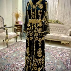 Koerdische Jurk met Sieraden Borduursel – Zwart