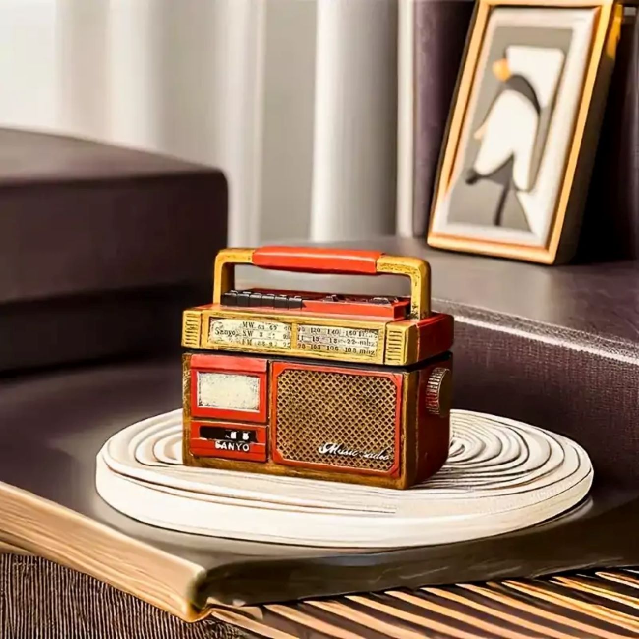 Keramische Radio-Vormige Asbak – Een Uniek en Stijlvol Rookaccessoire