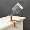 Funky Robot Bureaulamp – Gestreept Patroon Zwart