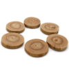 Handgemaakte Rustieke Houten Onderzetters 6-pack – Natuurlijk Plataanhouw voor Woondecoratie