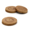Handgemaakte Rustieke Houten Onderzetters 6-pack – Natuurlijk Plataanhouw voor Woondecoratie