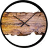 Olijfhouten Wandklok – Handgemaakt & Milieuvriendelijk Bruin