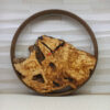 Ronde Houten Wandklok – Natuurlijke Huisdecoratie