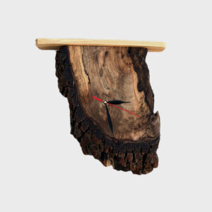 Rustieke Houten Wandklok – Stijlvol & Functioneel