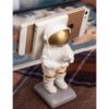 Set van 4 Witte Decoratieve Astronaut Beeldjes