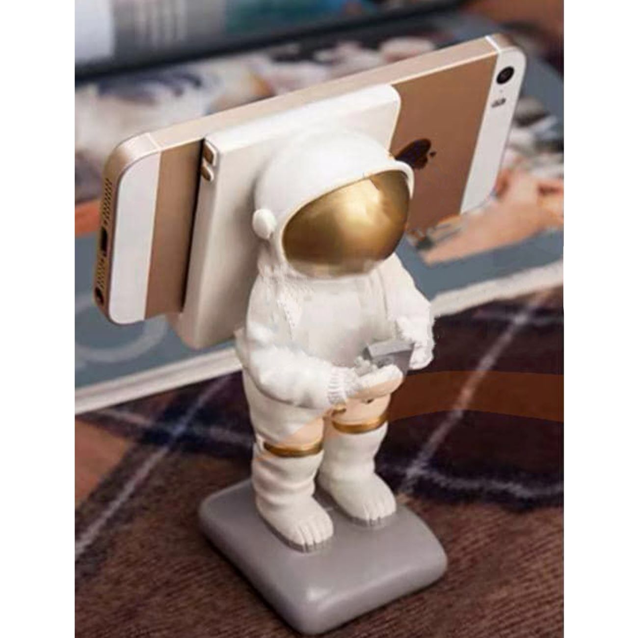 Set van 4 Witte Decoratieve Astronaut Beeldjes