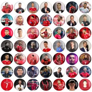 Set van 49 Cristiano Ronaldo Pinback Buttons – Fan Collectie