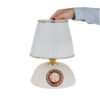 Stijlvolle Keramische Tafellamp met Decoratief Patroon – Verlicht Uw Huis met Kunst
