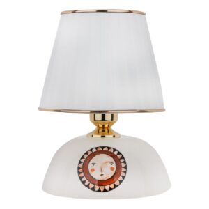 Stijlvolle Keramische Tafellamp met Decoratief Patroon – Verlicht Uw Huis met Kunst