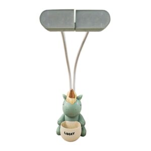 Eenhoorn Bureaulamp met Ingebouwde Organizer – Ideaal voor Studie & Kamerdecor
