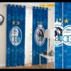 Fluwelen jongens slaapkamer oogjesgordijn – twee panelen, Esteghlal team sportontwerp