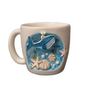 Walvis Beeldje Fantasie Keramische Mok – Majestueus en Uniek Oceaan-geïnspireerd Drinkgerei